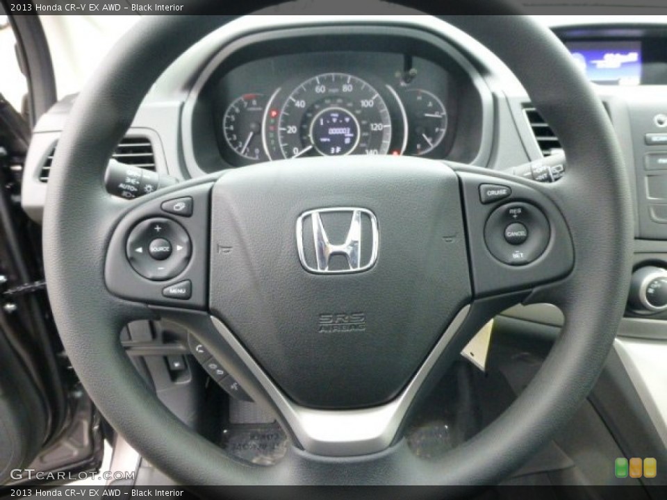 Black Interior Steering Wheel for the 2013 Honda CR-V EX AWD #77607712