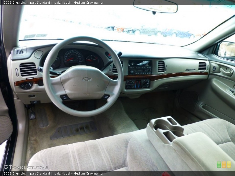 Medium Gray Interior Prime Interior for the 2002 Chevrolet Impala  #77607744
