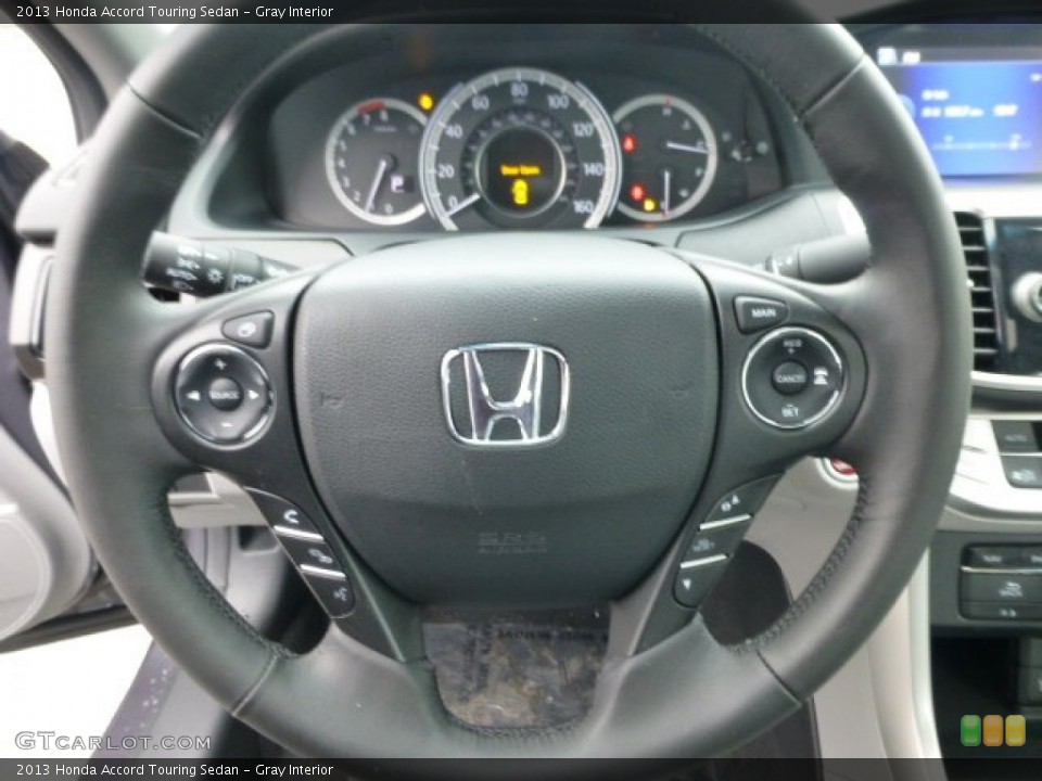 Gray Interior Steering Wheel for the 2013 Honda Accord Touring Sedan #77607918