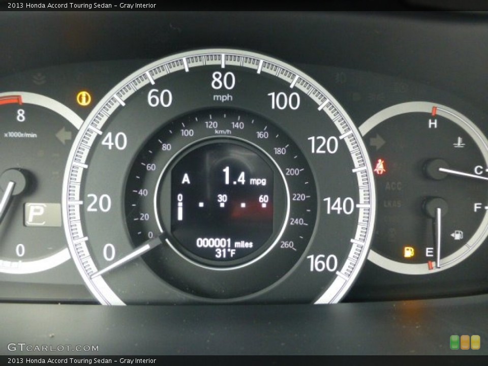 Gray Interior Gauges for the 2013 Honda Accord Touring Sedan #77607939