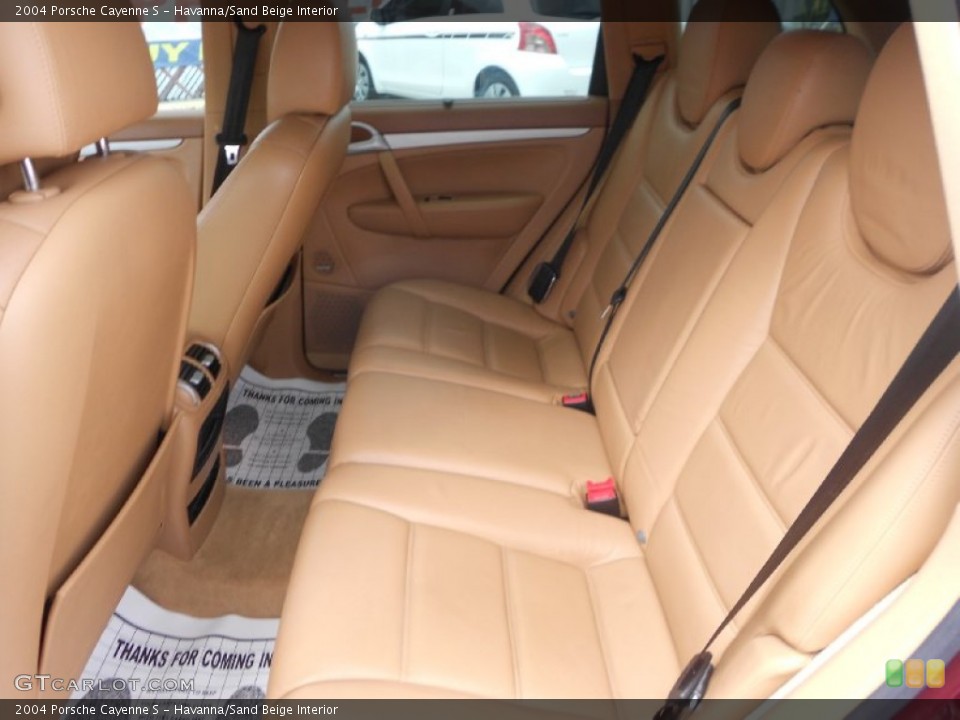 Havanna/Sand Beige Interior Rear Seat for the 2004 Porsche Cayenne S #77608326