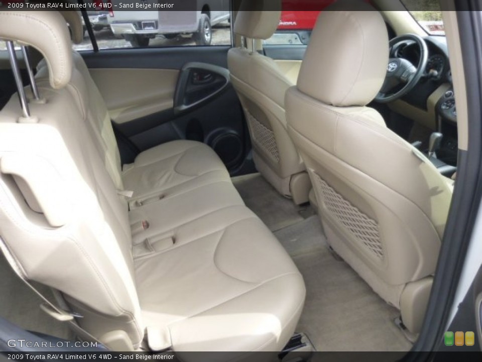 Sand Beige Interior Rear Seat for the 2009 Toyota RAV4 Limited V6 4WD #77608852