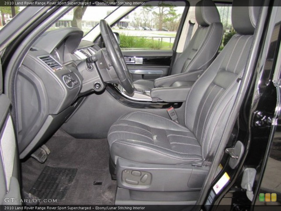 Ebony/Lunar Stitching Interior Front Seat for the 2010 Land Rover Range Rover Sport Supercharged #77609118