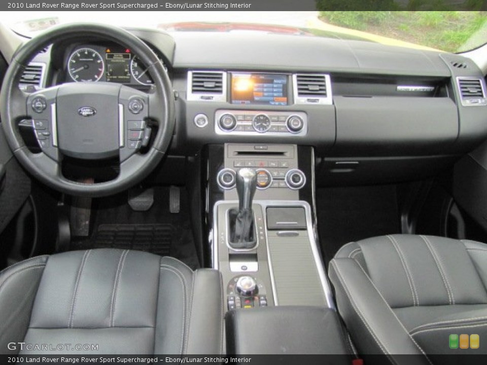 Ebony/Lunar Stitching Interior Dashboard for the 2010 Land Rover Range Rover Sport Supercharged #77609130