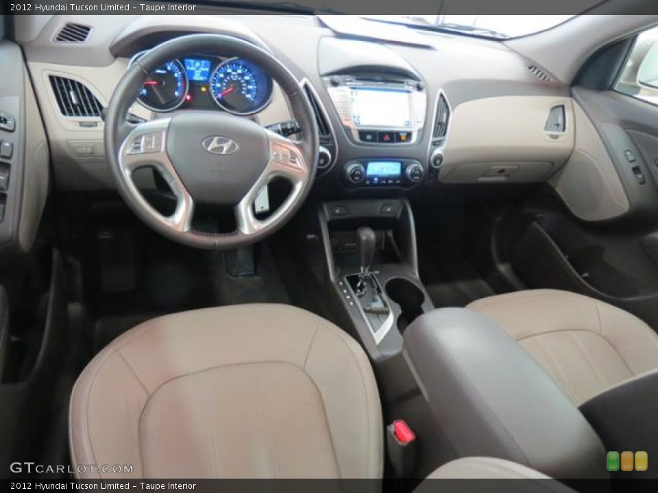 Taupe Interior Photo for the 2012 Hyundai Tucson Limited #77609319
