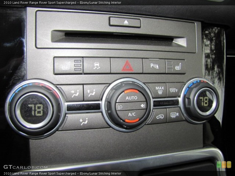 Ebony/Lunar Stitching Interior Controls for the 2010 Land Rover Range Rover Sport Supercharged #77609334