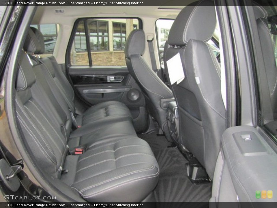 Ebony/Lunar Stitching Interior Rear Seat for the 2010 Land Rover Range Rover Sport Supercharged #77609398