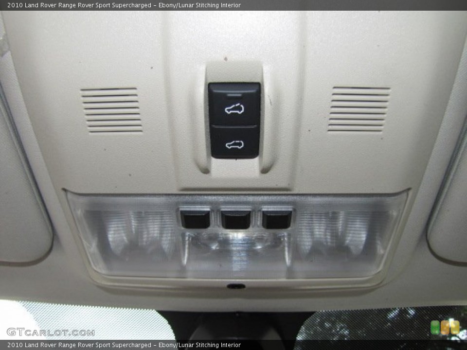 Ebony/Lunar Stitching Interior Controls for the 2010 Land Rover Range Rover Sport Supercharged #77609496