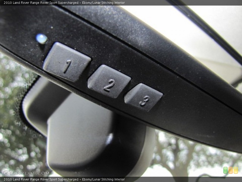 Ebony/Lunar Stitching Interior Controls for the 2010 Land Rover Range Rover Sport Supercharged #77609505