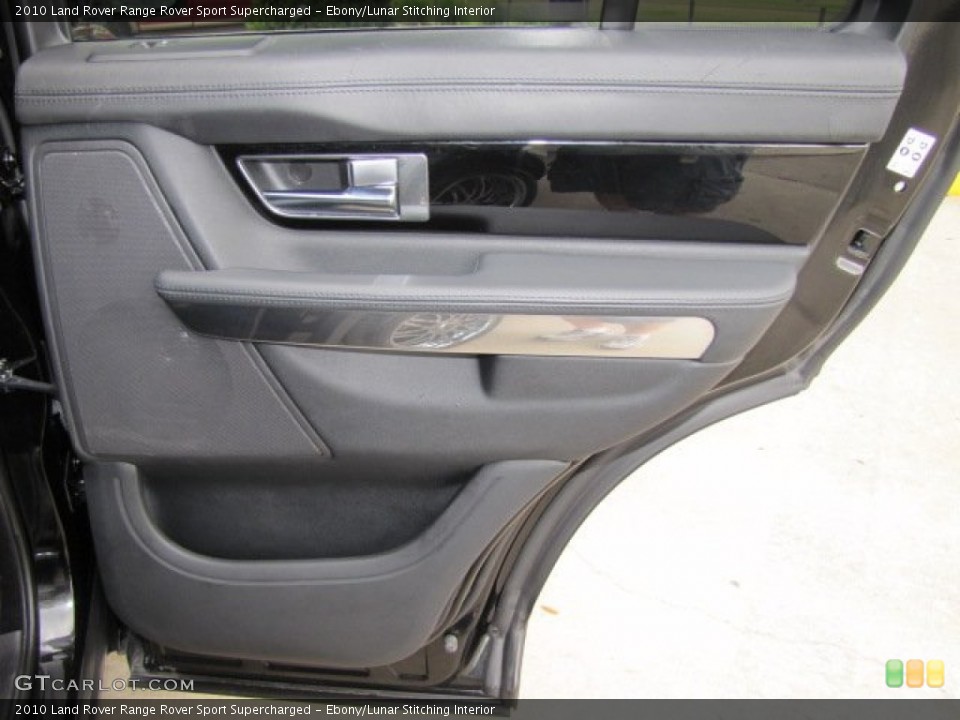 Ebony/Lunar Stitching Interior Door Panel for the 2010 Land Rover Range Rover Sport Supercharged #77609559