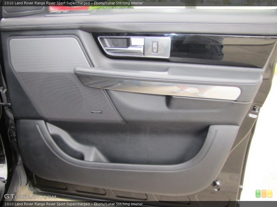 Ebony/Lunar Stitching Interior Door Panel for the 2010 Land Rover Range Rover Sport Supercharged #77609570