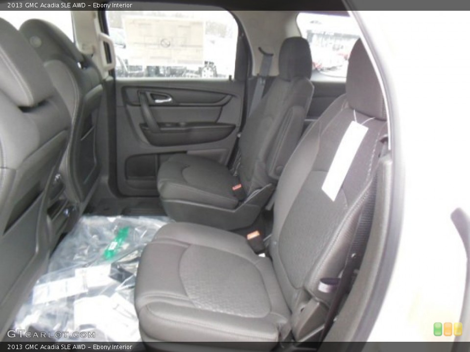 Ebony Interior Rear Seat for the 2013 GMC Acadia SLE AWD #77611705