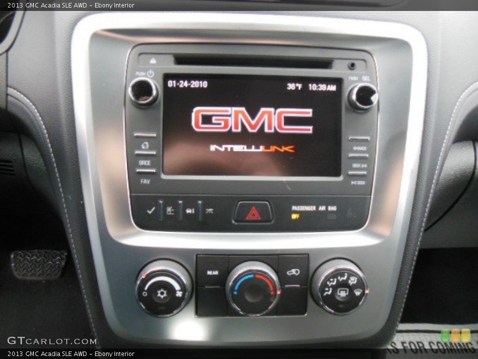 Ebony Interior Controls for the 2013 GMC Acadia SLE AWD #77611766