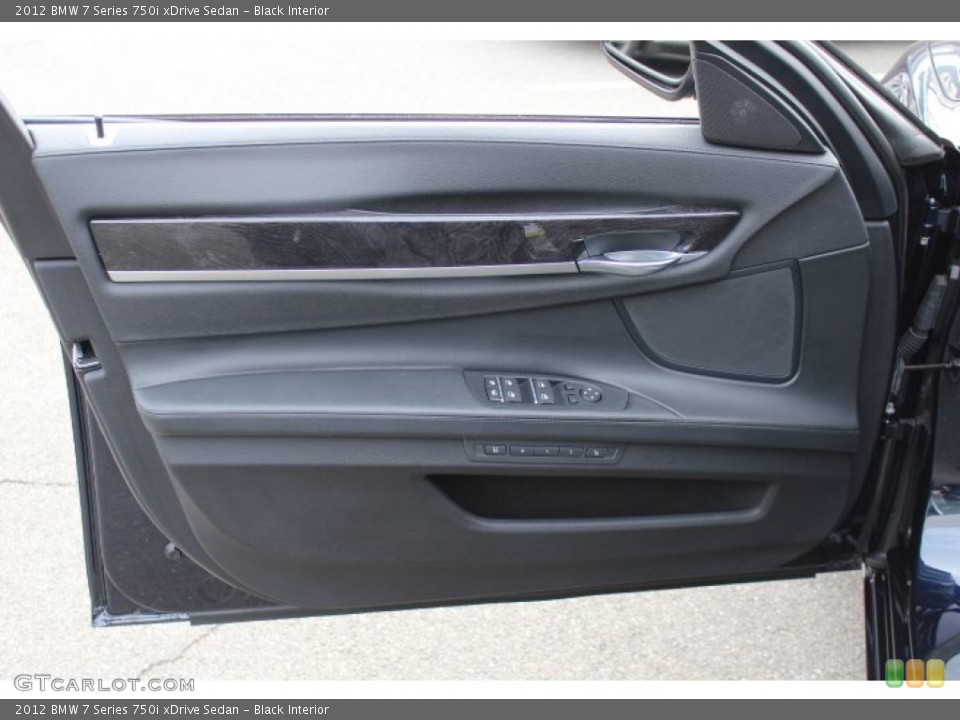 Black Interior Door Panel for the 2012 BMW 7 Series 750i xDrive Sedan #77613194