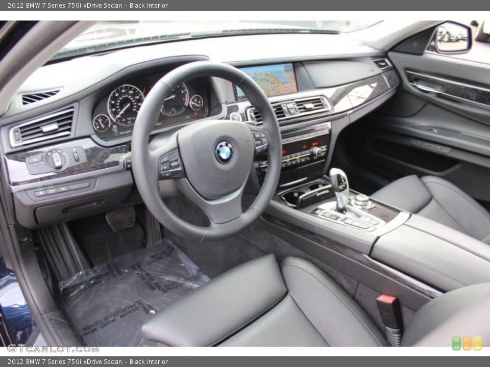 Black Interior Photo for the 2012 BMW 7 Series 750i xDrive Sedan #77613215