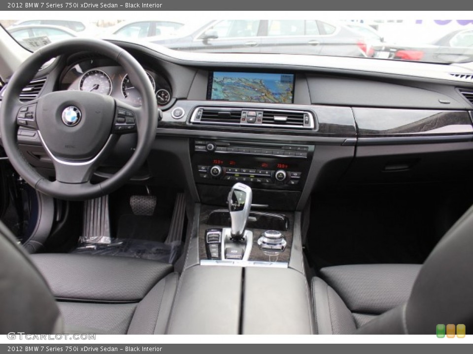 Black Interior Dashboard for the 2012 BMW 7 Series 750i xDrive Sedan #77613266