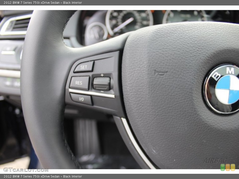 Black Interior Controls for the 2012 BMW 7 Series 750i xDrive Sedan #77613341