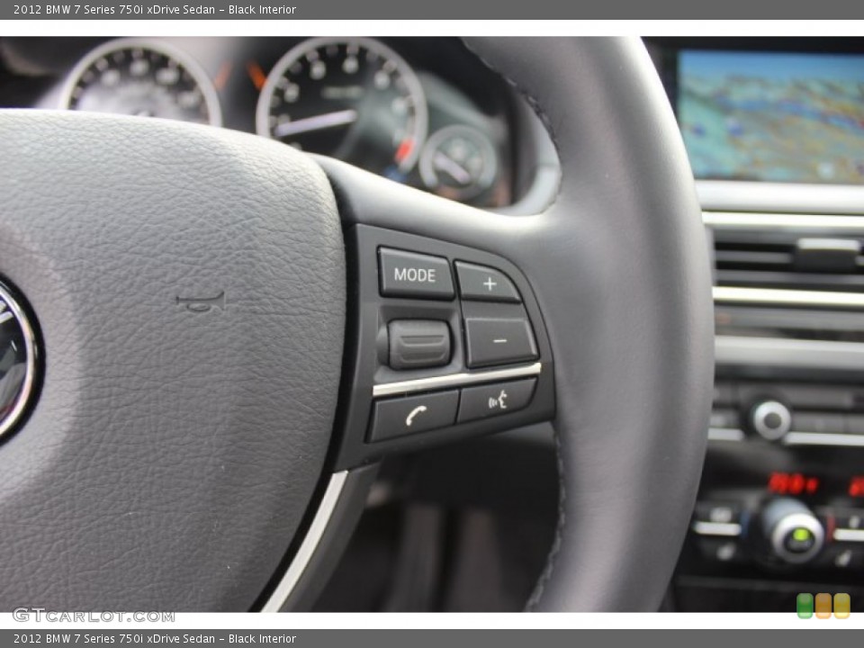 Black Interior Controls for the 2012 BMW 7 Series 750i xDrive Sedan #77613359