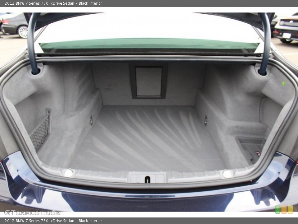 Black Interior Trunk for the 2012 BMW 7 Series 750i xDrive Sedan #77613401