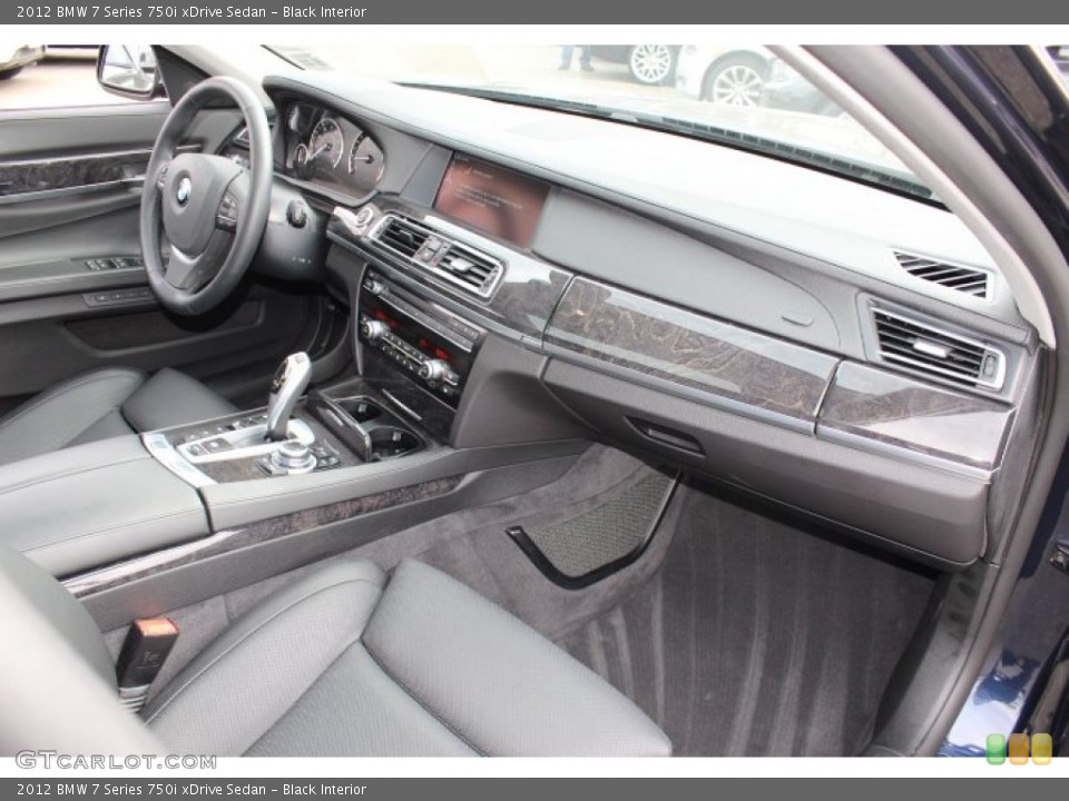 Black Interior Dashboard for the 2012 BMW 7 Series 750i xDrive Sedan #77613482