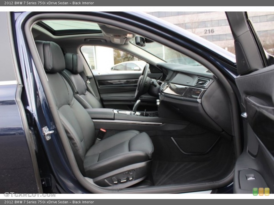 Black Interior Front Seat for the 2012 BMW 7 Series 750i xDrive Sedan #77613503