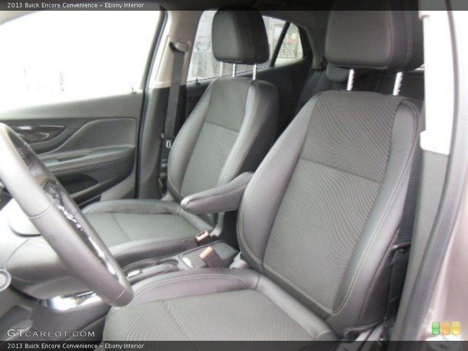 Ebony Interior Front Seat for the 2013 Buick Encore Convenience #77613938