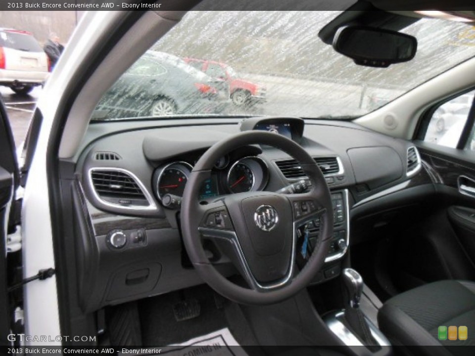 Ebony Interior Dashboard for the 2013 Buick Encore Convenience AWD #77614283