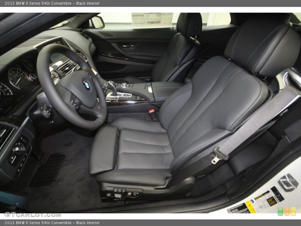 Black Interior Photo for the 2013 BMW 6 Series 640i Convertible #77615993