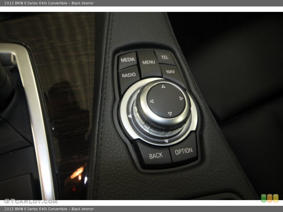Black Interior Controls for the 2013 BMW 6 Series 640i Convertible #77616400