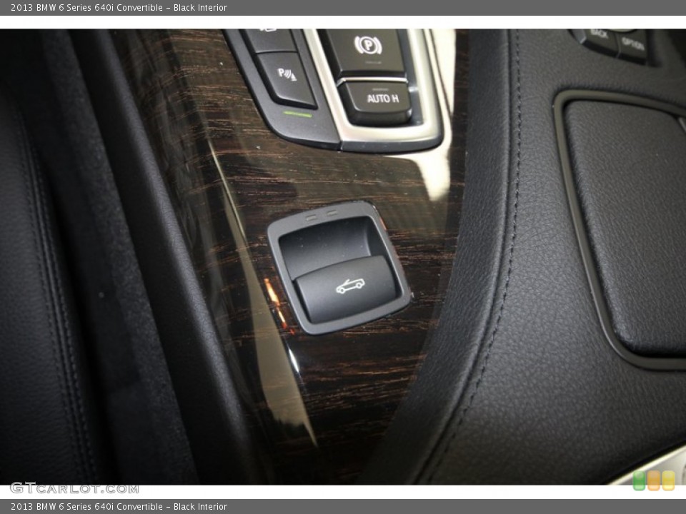 Black Interior Controls for the 2013 BMW 6 Series 640i Convertible #77616423