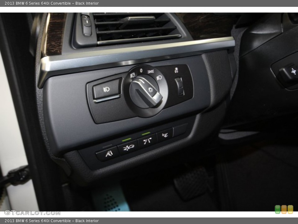 Black Interior Controls for the 2013 BMW 6 Series 640i Convertible #77616527