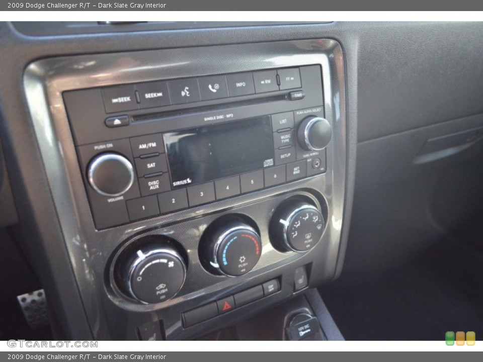 Dark Slate Gray Interior Controls for the 2009 Dodge Challenger R/T #77616844