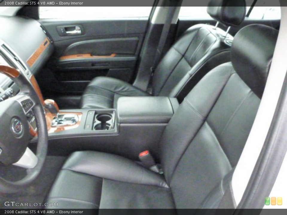 Ebony Interior Photo for the 2008 Cadillac STS 4 V8 AWD #77617005