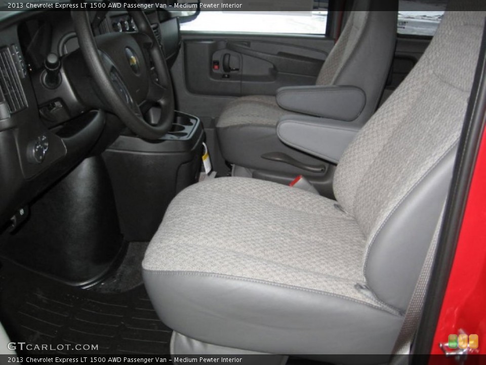 Medium Pewter Interior Front Seat for the 2013 Chevrolet Express LT 1500 AWD Passenger Van #77617430