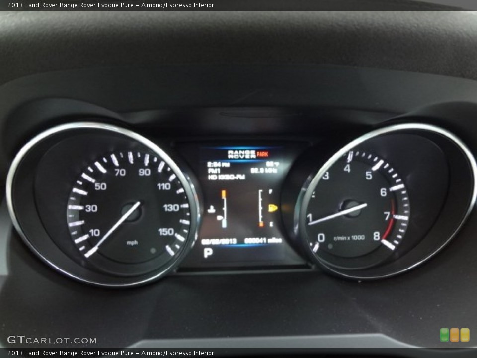 Almond/Espresso Interior Gauges for the 2013 Land Rover Range Rover Evoque Pure #77621176