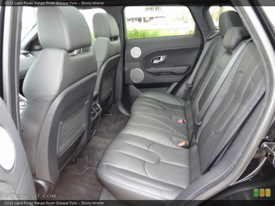 Ebony Interior Rear Seat for the 2013 Land Rover Range Rover Evoque Pure #77621384