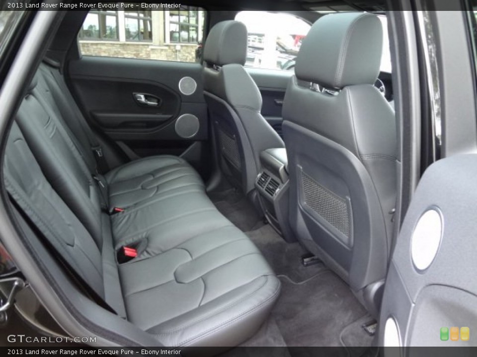 Ebony Interior Rear Seat for the 2013 Land Rover Range Rover Evoque Pure #77621588