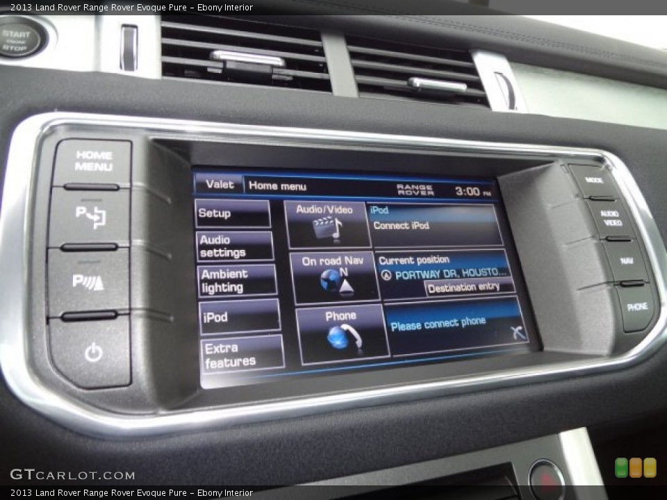 Ebony Interior Controls for the 2013 Land Rover Range Rover Evoque Pure #77621722