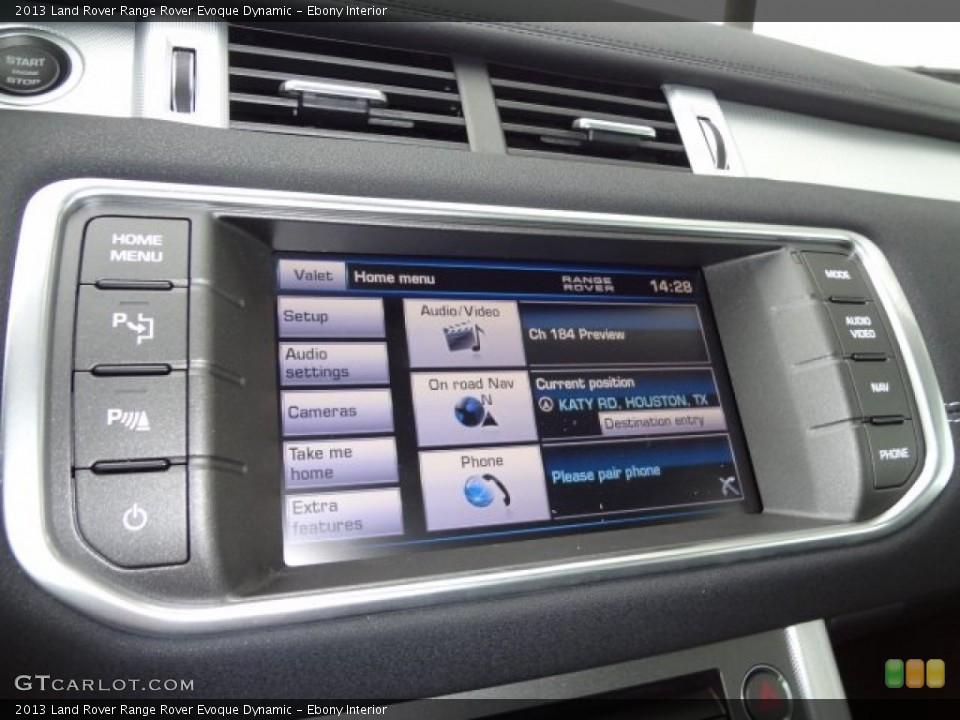 Ebony Interior Controls for the 2013 Land Rover Range Rover Evoque Dynamic #77622275