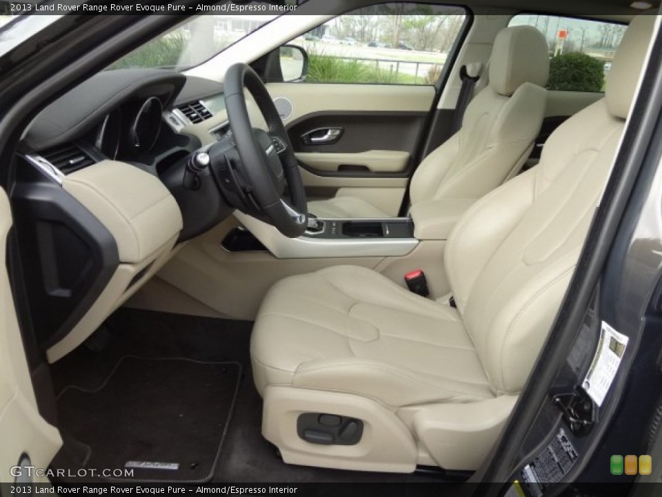 Almond/Espresso Interior Photo for the 2013 Land Rover Range Rover Evoque Pure #77622415