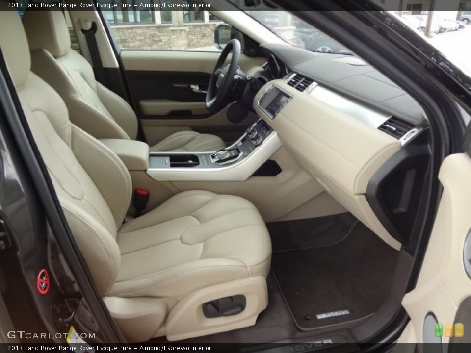 Almond/Espresso Interior Front Seat for the 2013 Land Rover Range Rover Evoque Pure #77622640