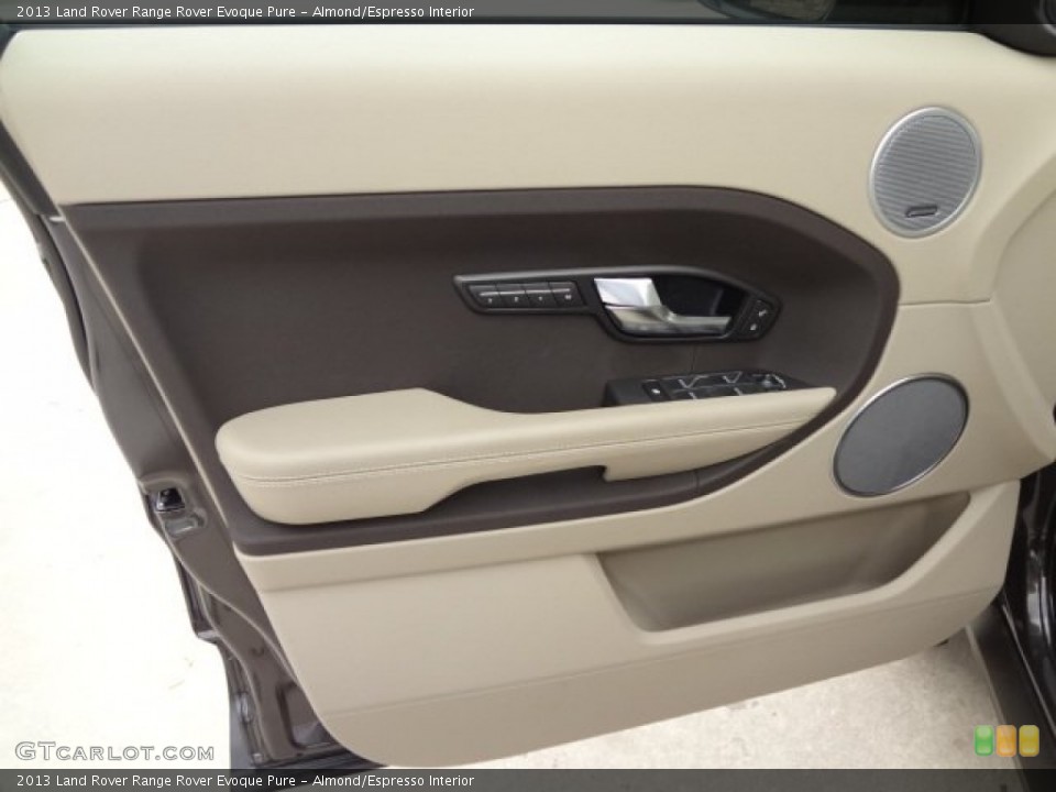 Almond/Espresso Interior Door Panel for the 2013 Land Rover Range Rover Evoque Pure #77622734