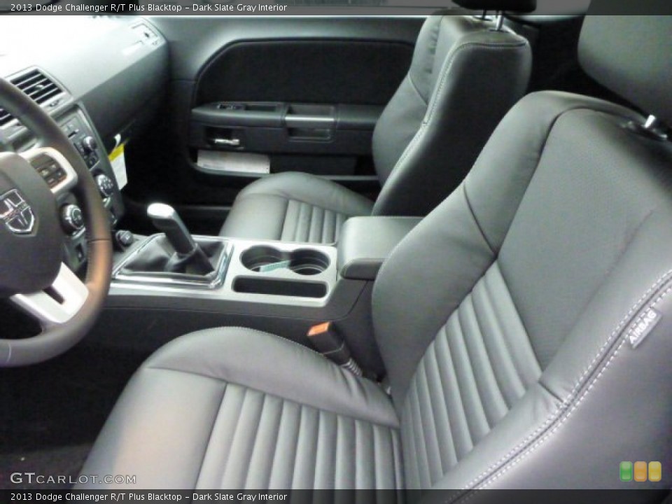 Dark Slate Gray Interior Front Seat for the 2013 Dodge Challenger R/T Plus Blacktop #77623284