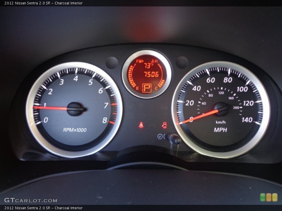 Charcoal Interior Gauges for the 2012 Nissan Sentra 2.0 SR #77624207
