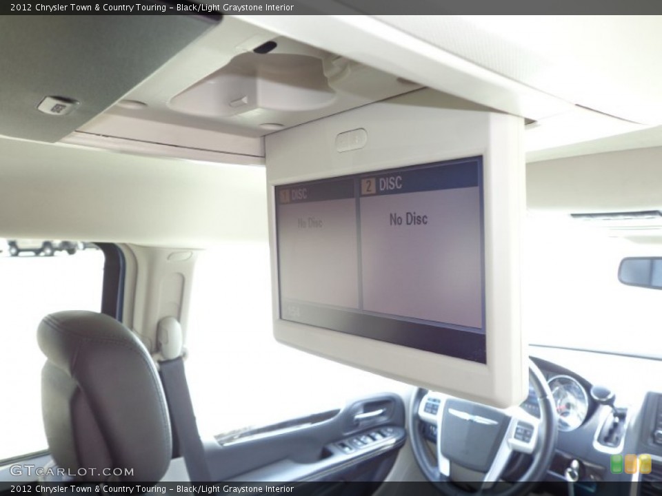 Black/Light Graystone Interior Entertainment System for the 2012 Chrysler Town & Country Touring #77626088