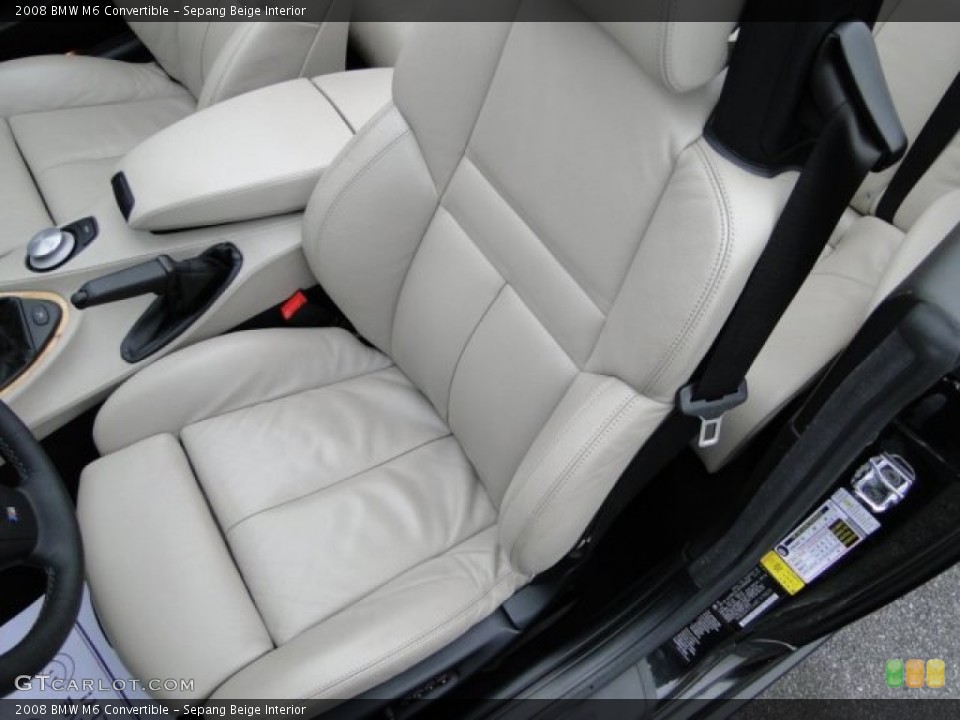 Sepang Beige Interior Front Seat for the 2008 BMW M6 Convertible #77627300