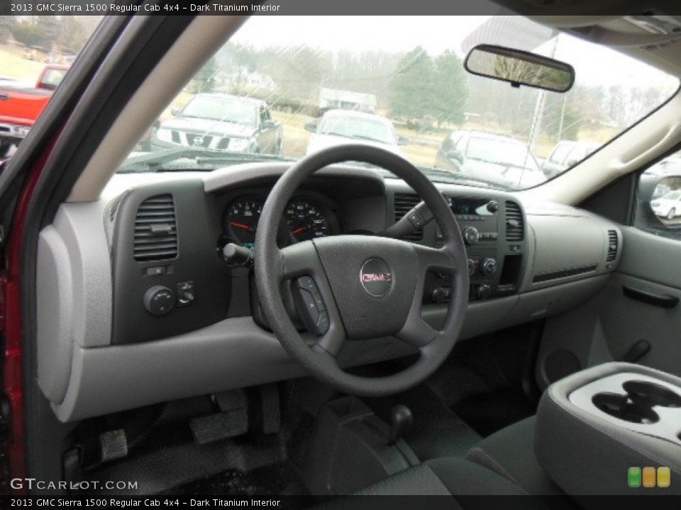 Dark Titanium Interior Dashboard for the 2013 GMC Sierra 1500 Regular Cab 4x4 #77628659