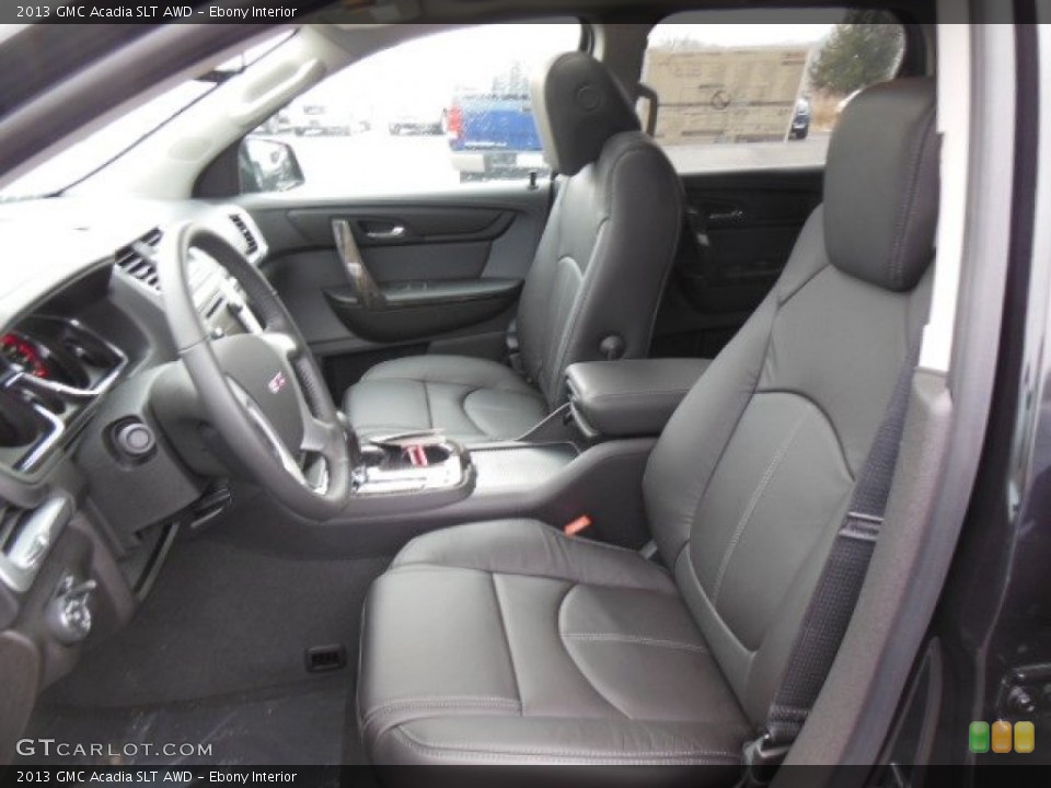 Ebony Interior Photo for the 2013 GMC Acadia SLT AWD #77629007