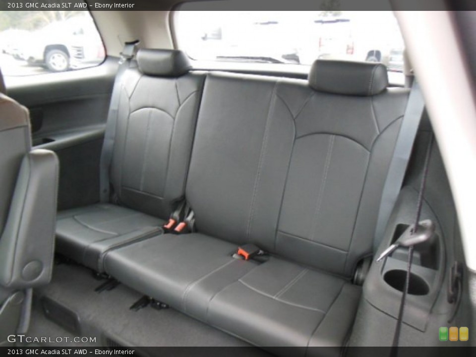 Ebony Interior Rear Seat for the 2013 GMC Acadia SLT AWD #77629028
