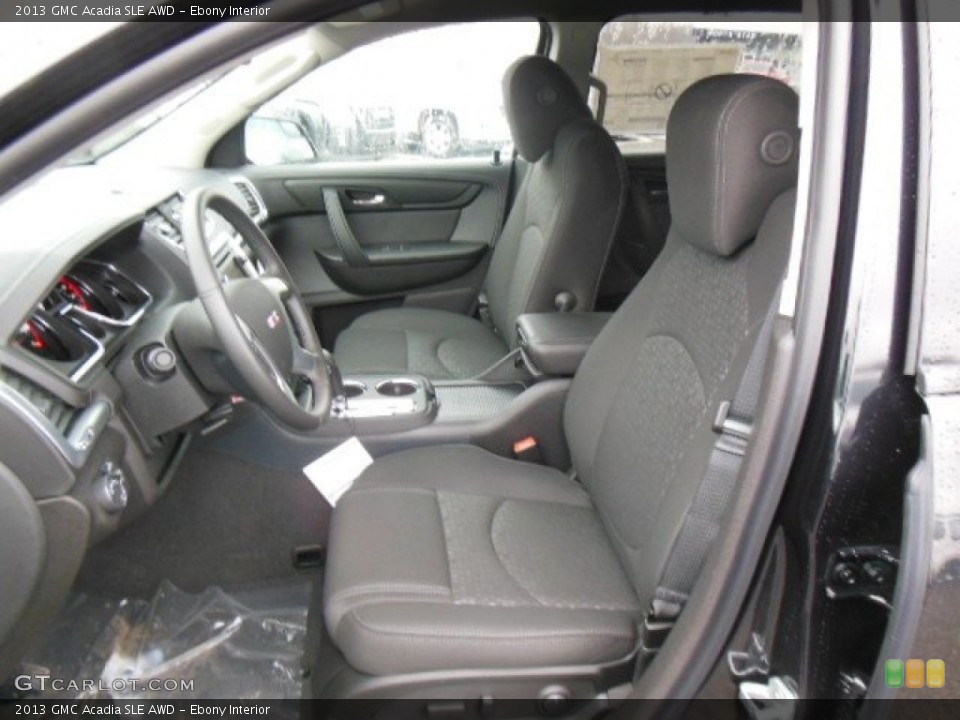 Ebony Interior Front Seat for the 2013 GMC Acadia SLE AWD #77629172